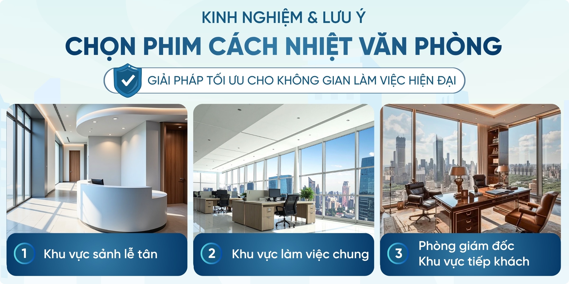 Thi công dán kính cách nhiệt văn phòng 14 Kinh nghiệm chọn phim cách nhiệt văn phòng