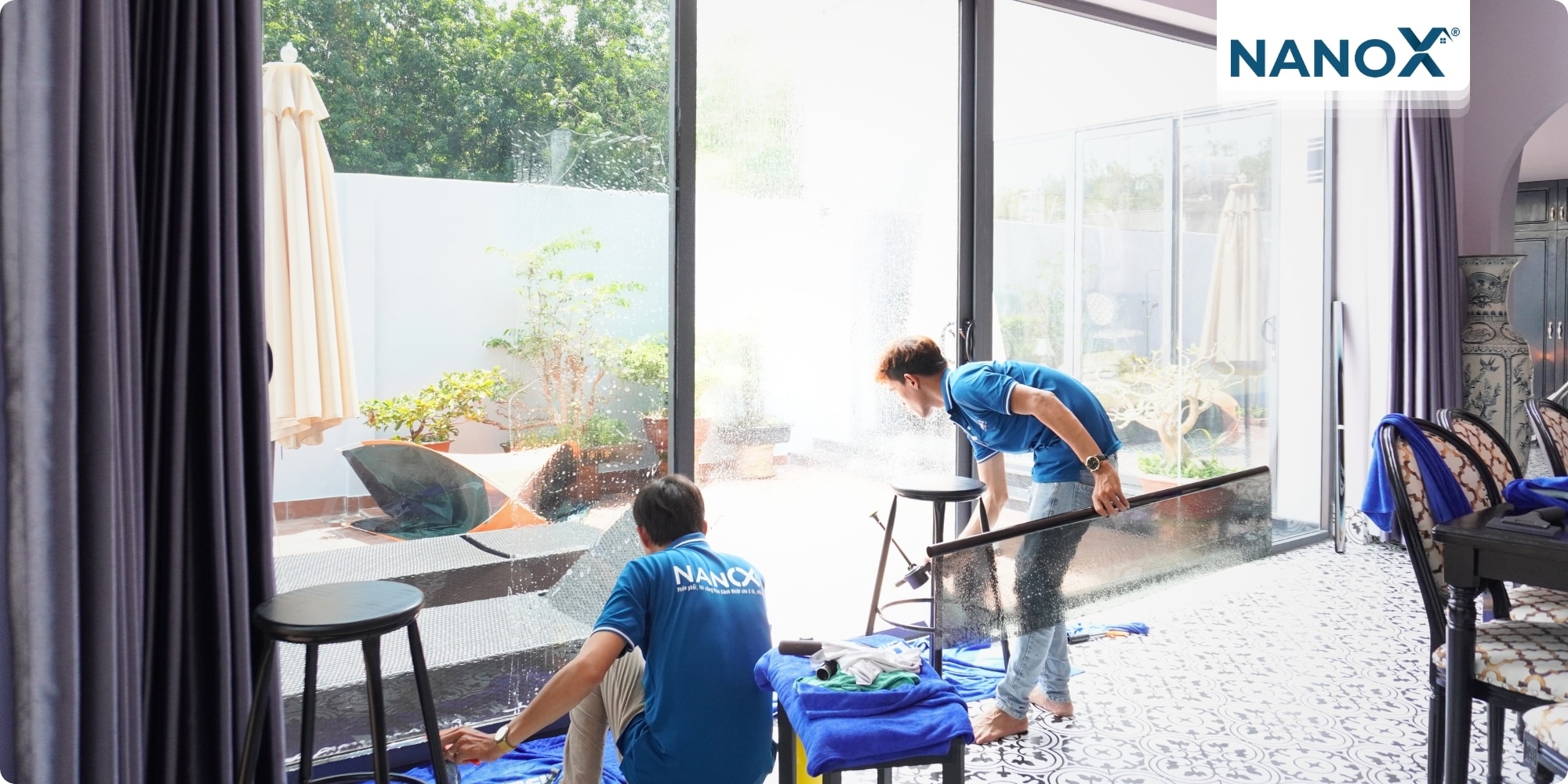 Dán phim cách nhiệt biệt thự xã Củ Chi