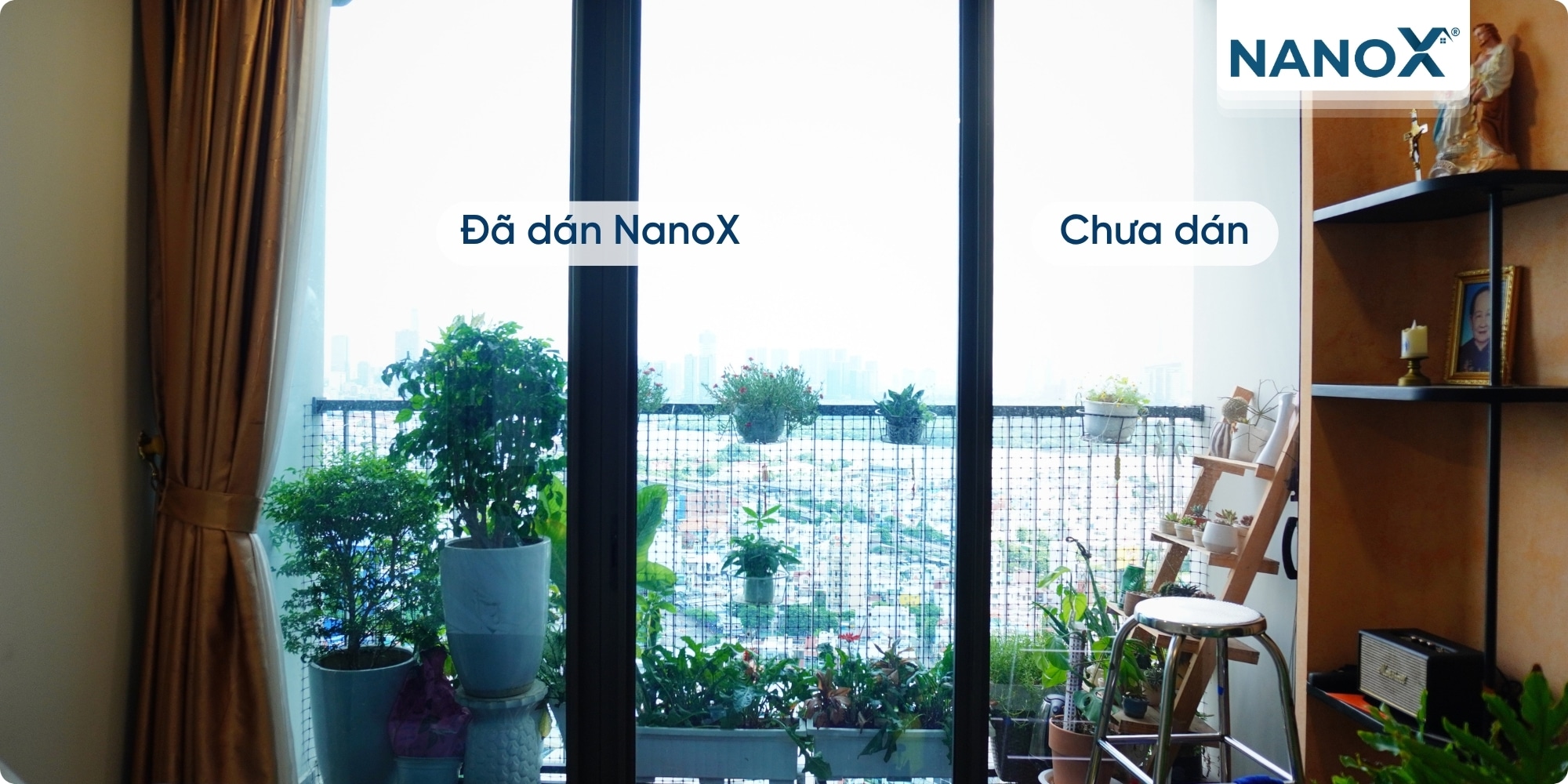 Căn hộ Eco Green 16 Dán phim cách nhiệt căn hộ Eco Green