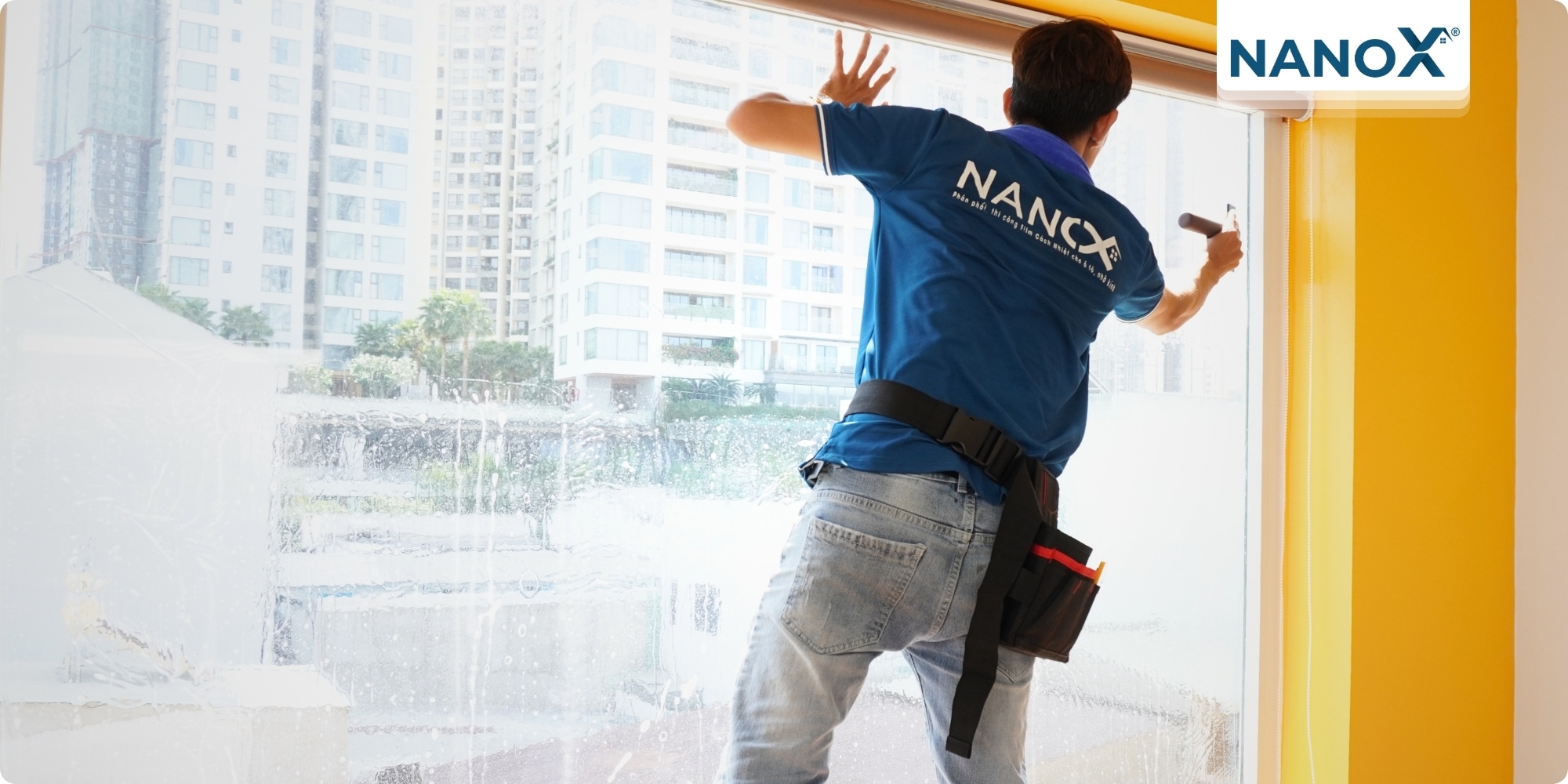 Dán phim cách nhiệt trường mầm non Tương Lai