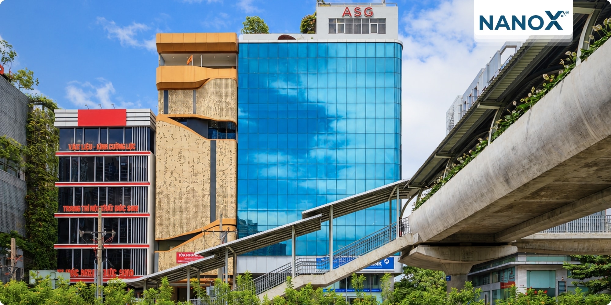 Dán phim cách nhiệt toà nhà văn phòng ASG Building