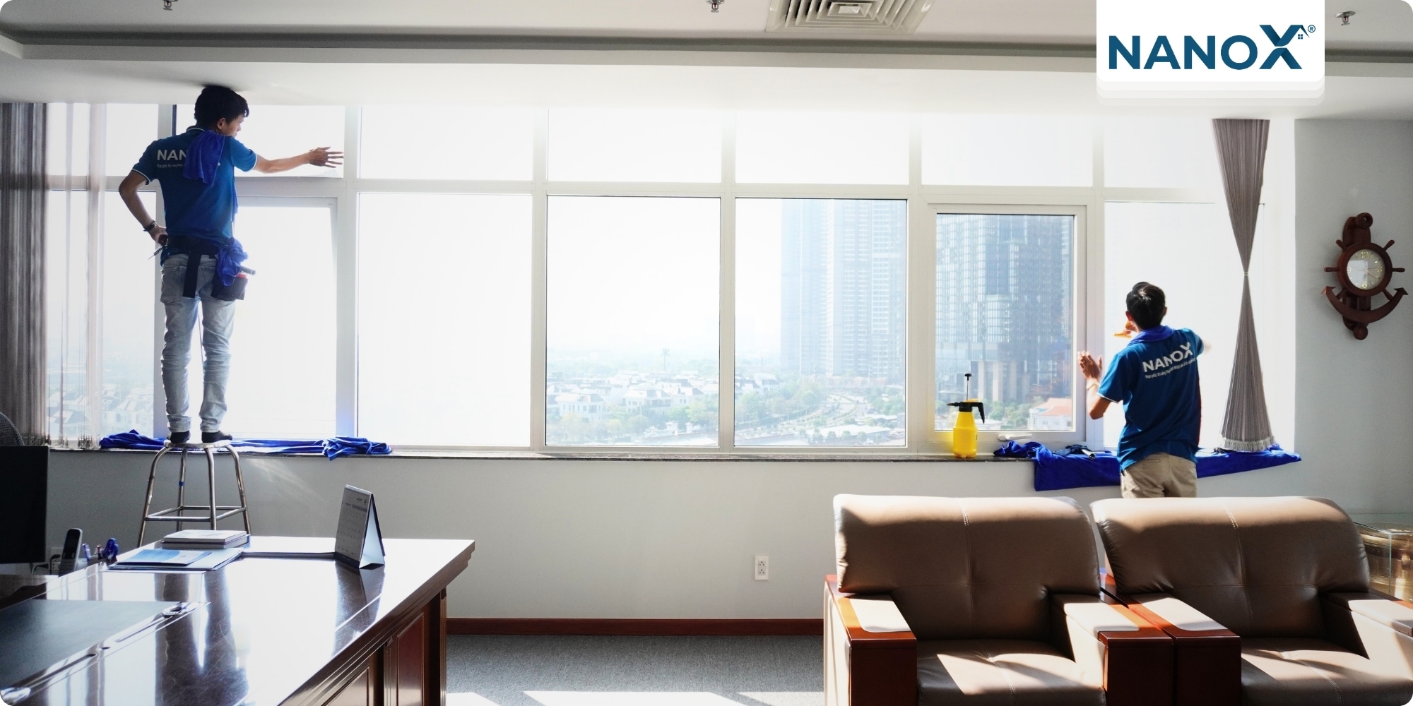 Dán phim cách nhiệt toà nhà văn phòng ASG Building