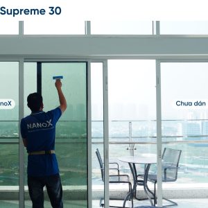 Hình ảnh thi công thực tế mã phim cách nhiệt nhà kính NanoX Supreme 30