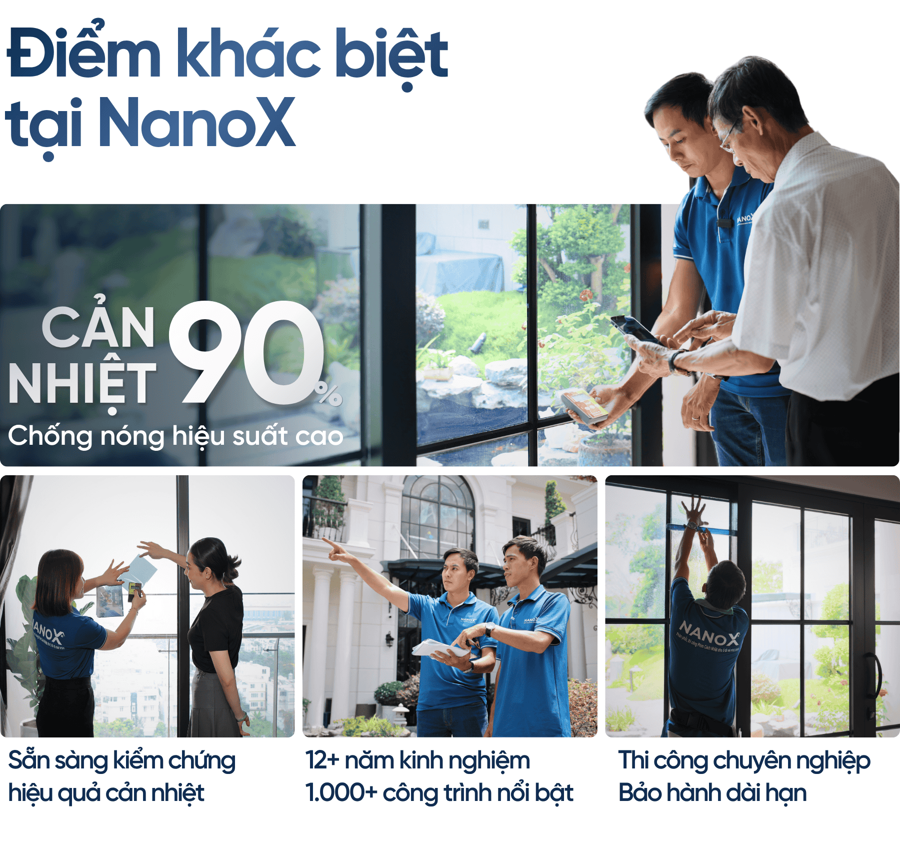 Điểm khác biệt nổi bật của phim cách nhiệt nhà kính NanoX