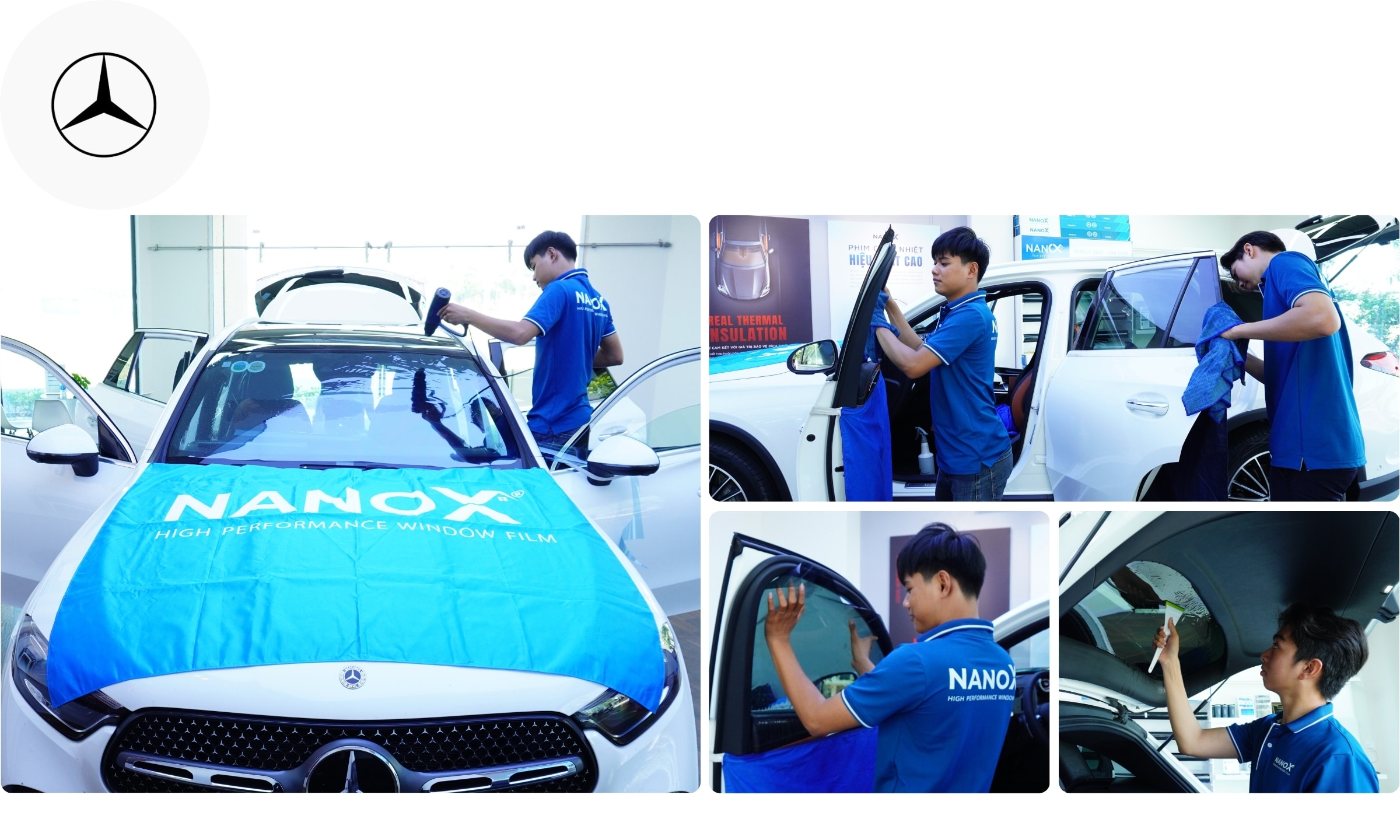 Dán phim cách nhiệt ô tô Mercedes
