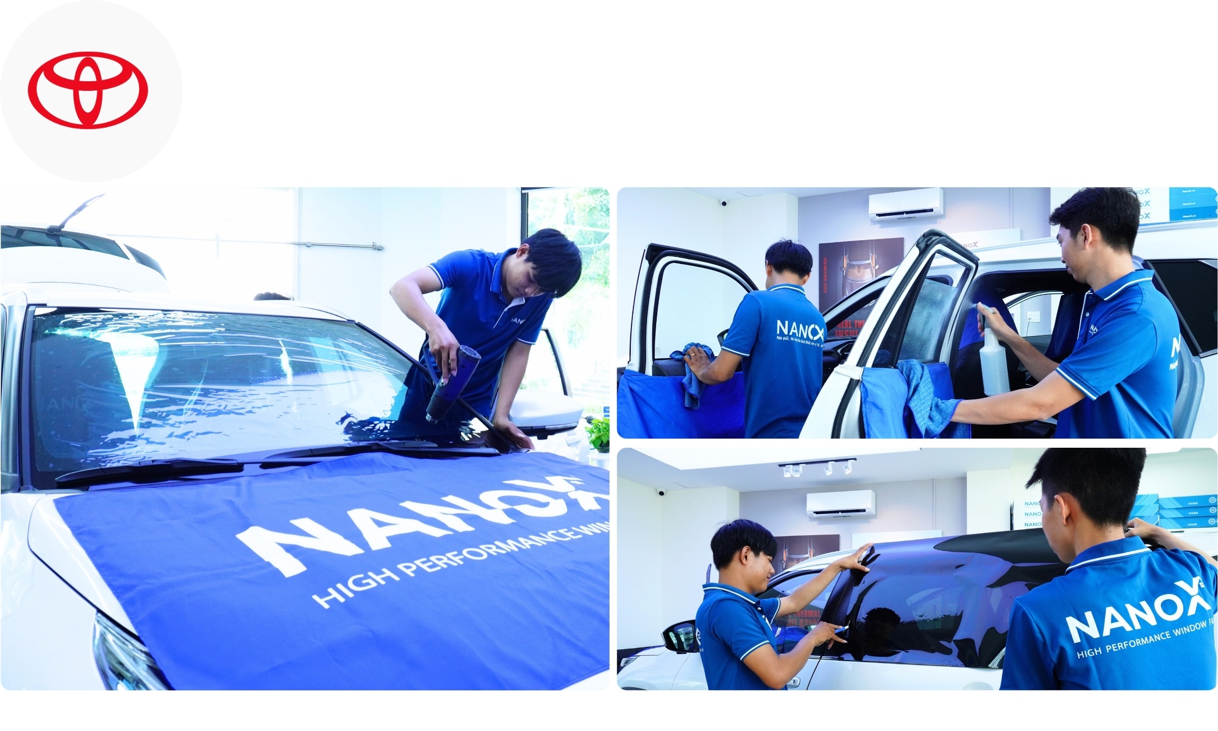 Dán kính chống nóng cho xe ô tô Toyota