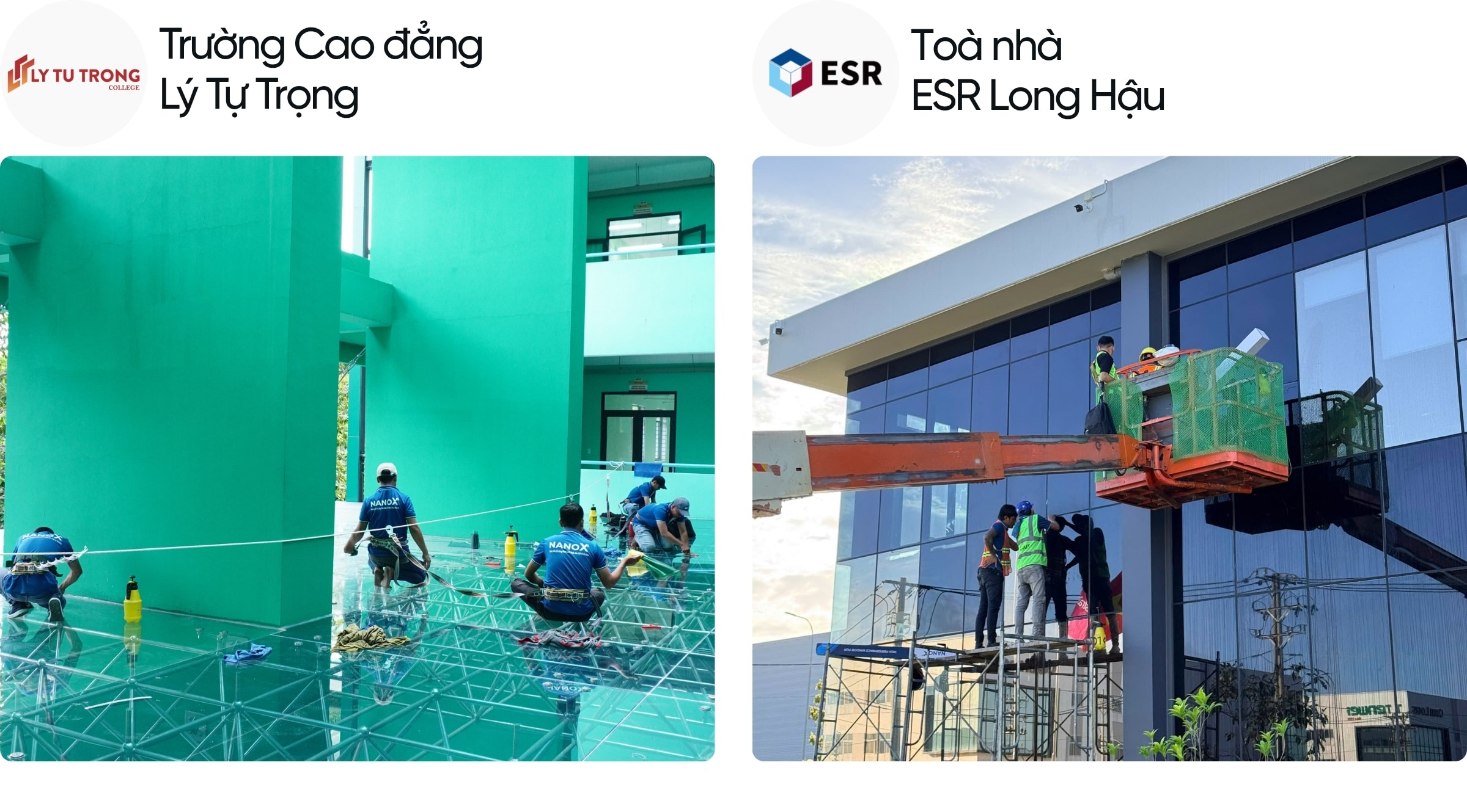 NanoX dán phim cách nhiệt kính toà nhà