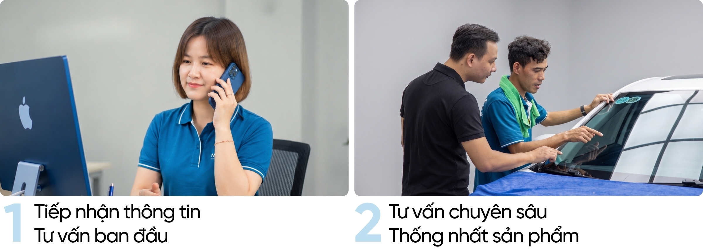 Quy trình dán kính ô tô chống nắng