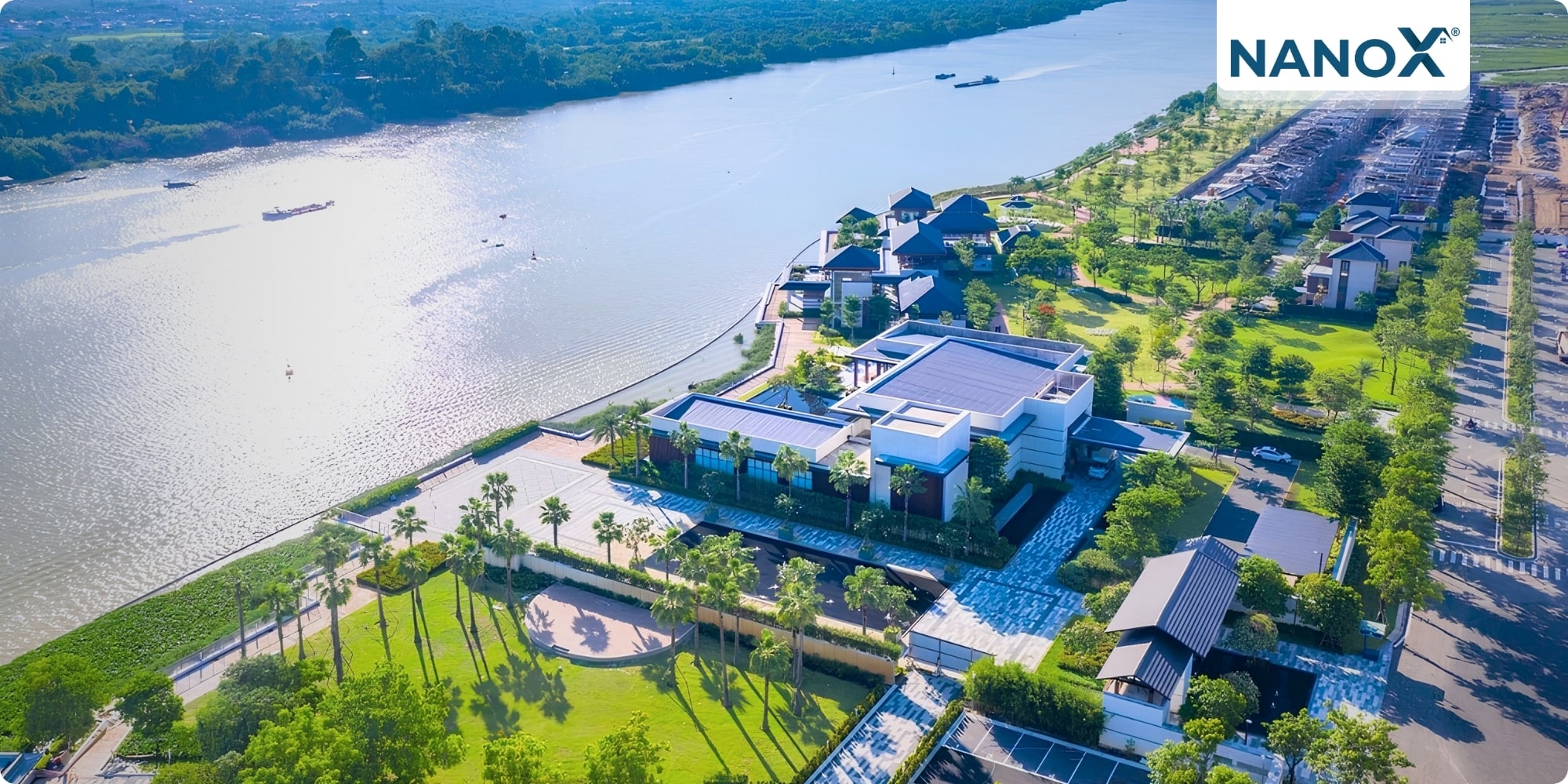 Dán phim cách nhiệt biệt thự khu đô thị SwanBay