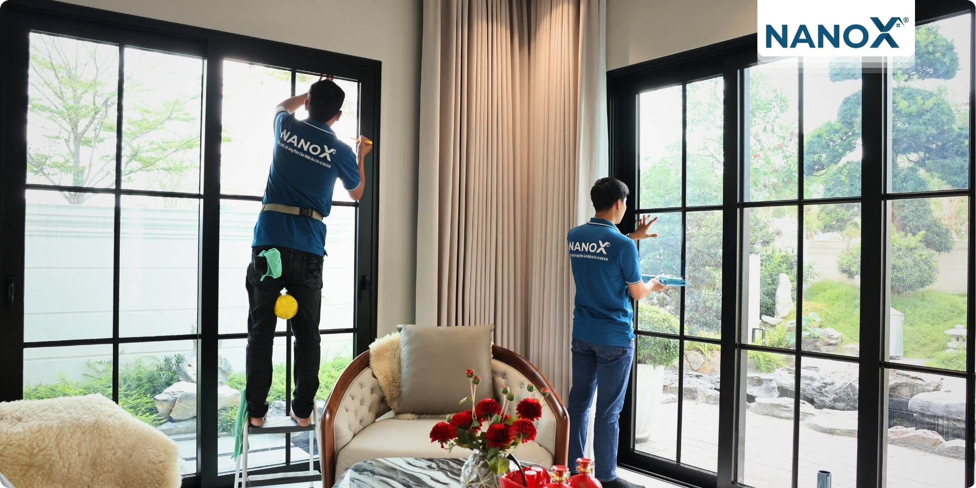 Dán phim cách nhiệt biệt thự khu đô thị SwanBay