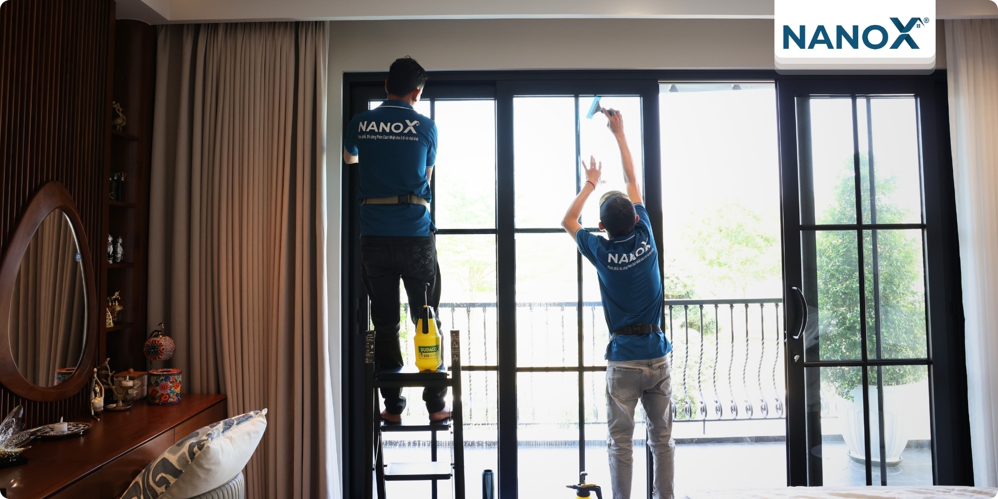 Dán phim cách nhiệt biệt thự khu đô thị SwanBay