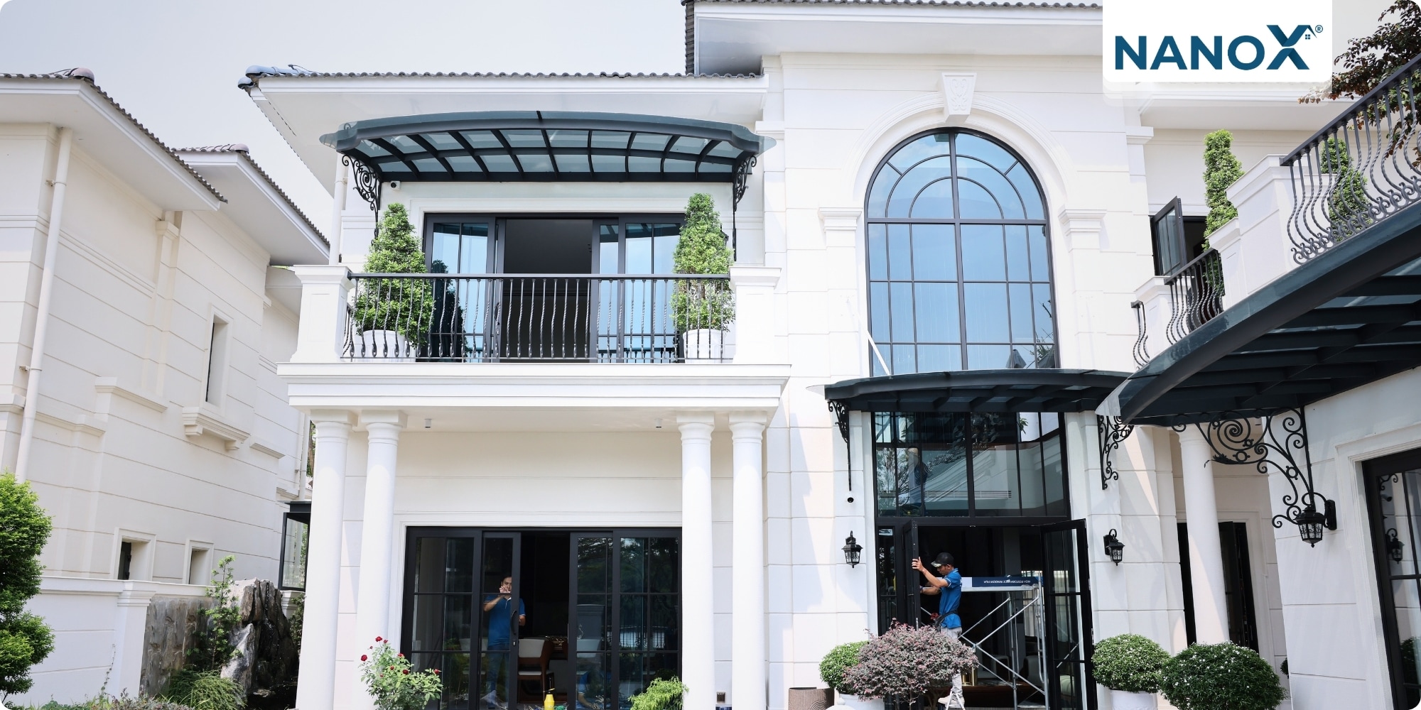 Dán phim cách nhiệt biệt thự khu đô thị SwanBay