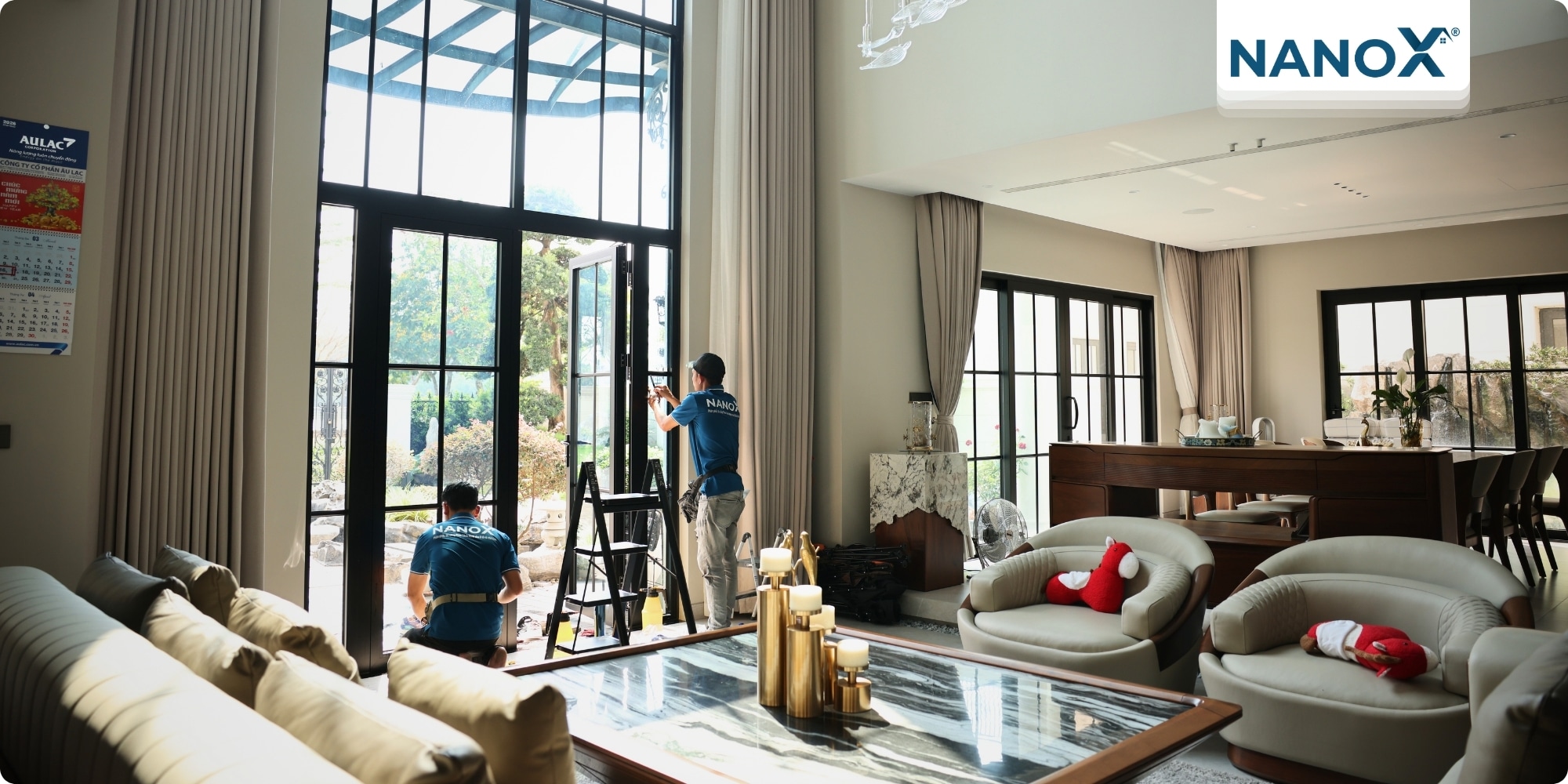 Dán phim cách nhiệt biệt thự khu đô thị SwanBay