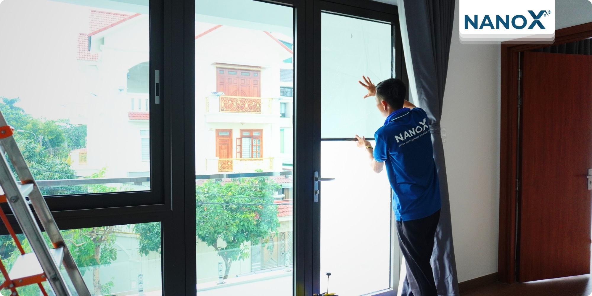 Dán phim cách nhiệt biệt thự khu đô thị Thạnh Xuân