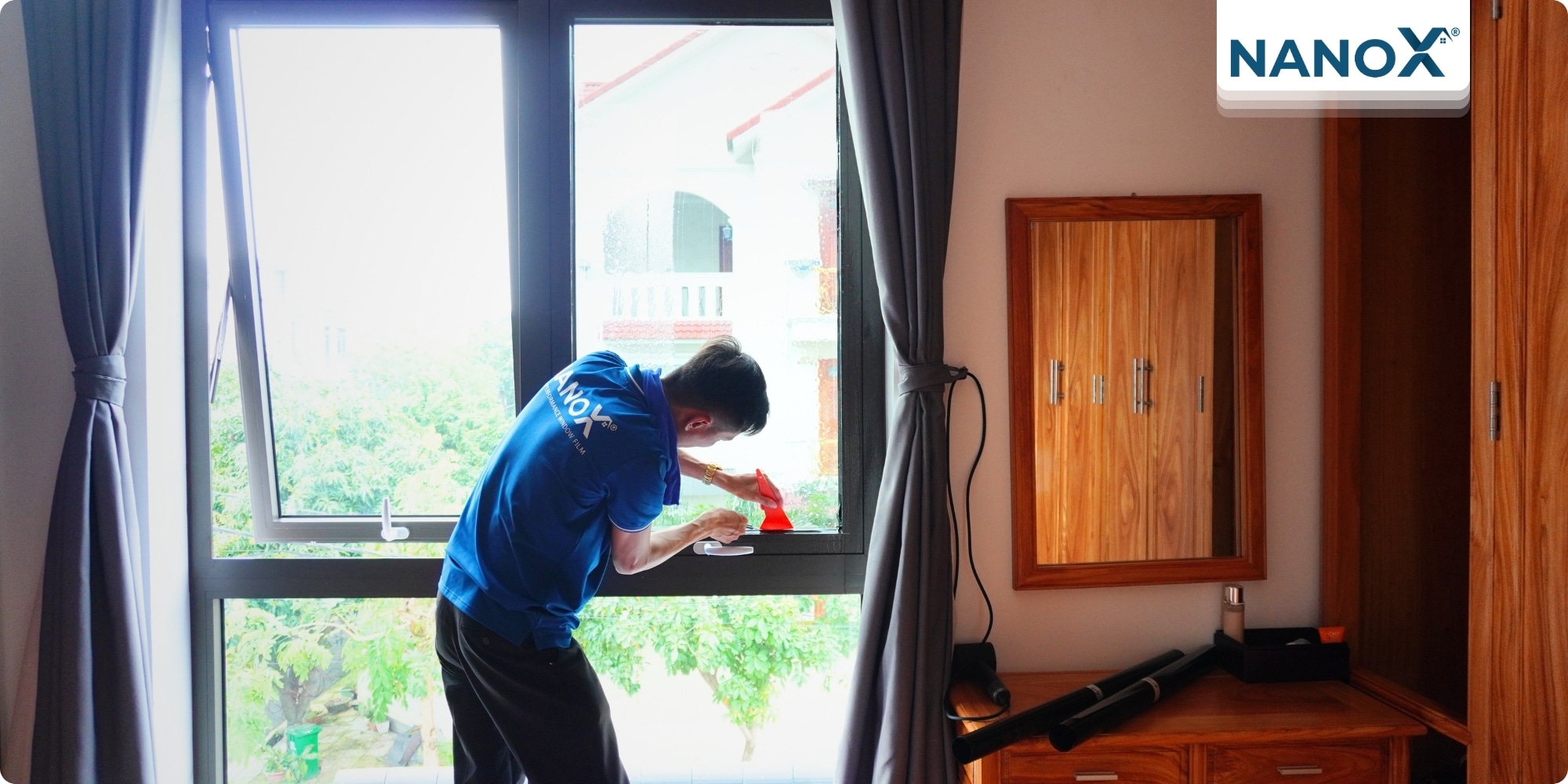 Dán phim cách nhiệt biệt thự khu đô thị Thạnh Xuân