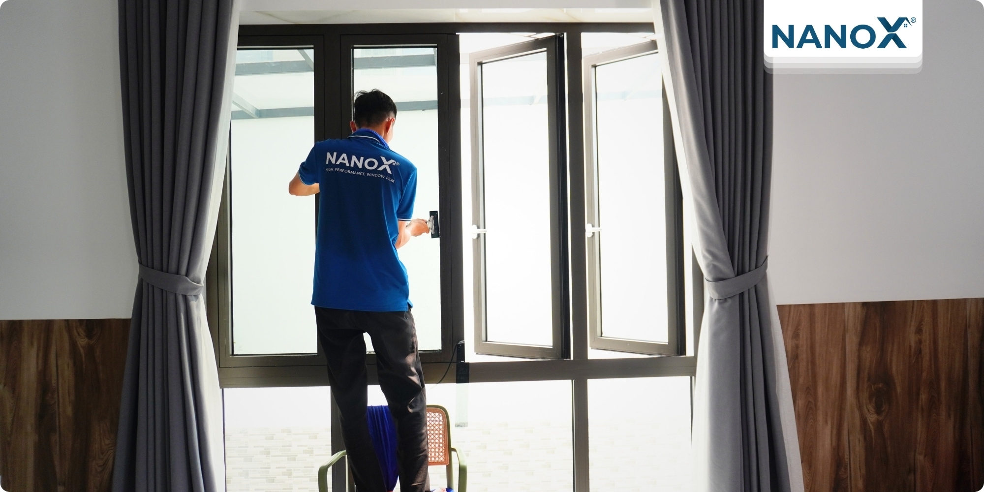Dán phim cách nhiệt biệt thự khu đô thị Thạnh Xuân