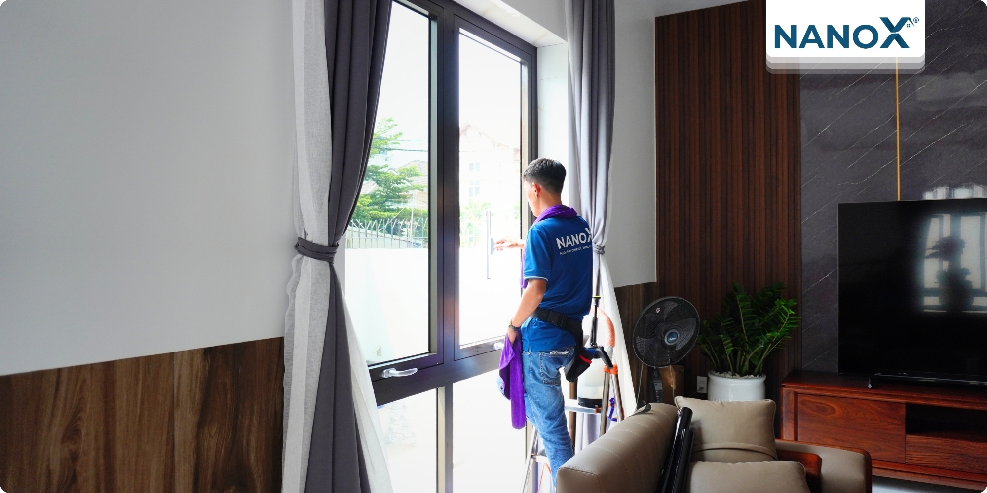 Dán phim cách nhiệt biệt thự khu đô thị Thạnh Xuân